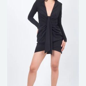 Zara Black Long Sleeve Dress